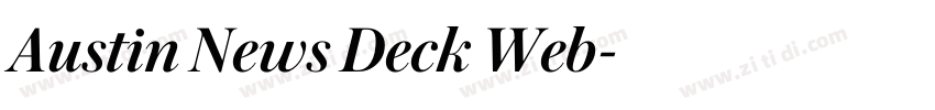 Austin News Deck Web字体转换